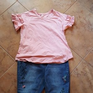 Pink Pearl Embellished Blouse